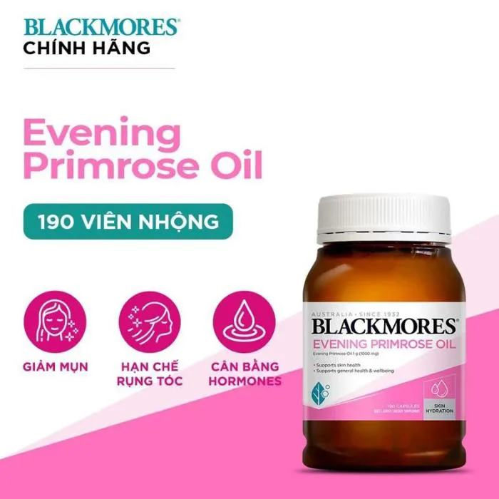 Tinh dầu hoa anh thảo Blackmores Evening Primrose (190 viên)