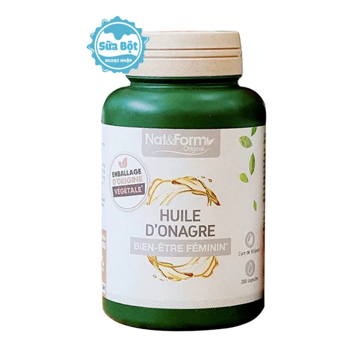 Viên uống tinh dầu hoa anh thảo Nat và Form Huile D’Onagre của Pháp (200  viên)