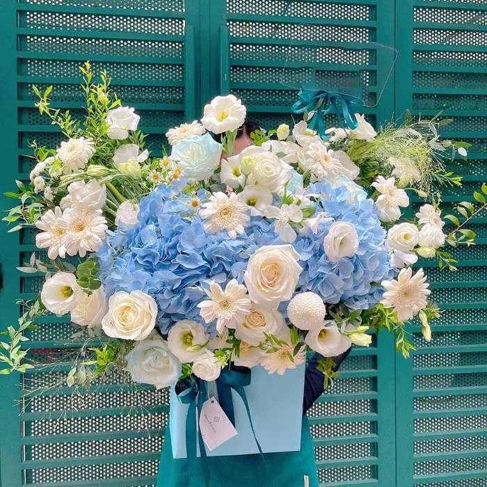 Lẵng Hoa Cẩm Tú Cầu Xanh - Heraflower.vn | Hoa tươi giao trong ngày | Món  quà yêu thương