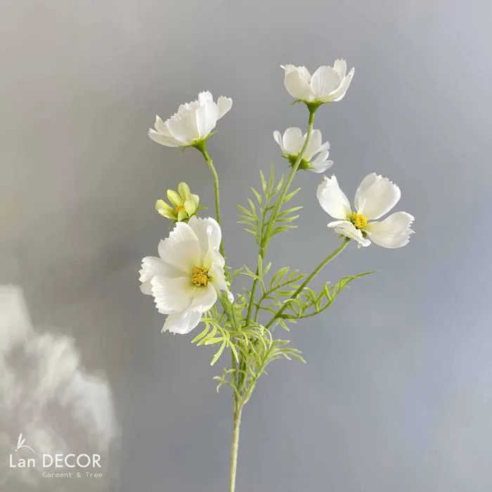Hoa Giả Decor - Cành Hoa Cánh Bướm Lụa Decor Nhà Xinh (60cm)- HC1216