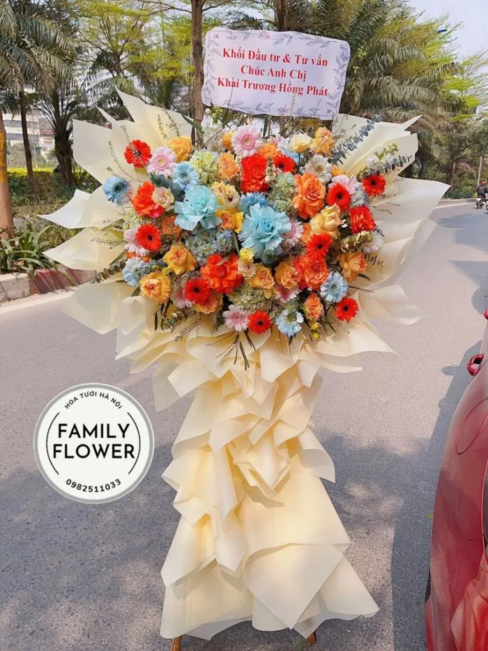 Hoa khai trương! Kệ hoa chúc mừng sinh nhật công ty, khai trương cửa hàng ở