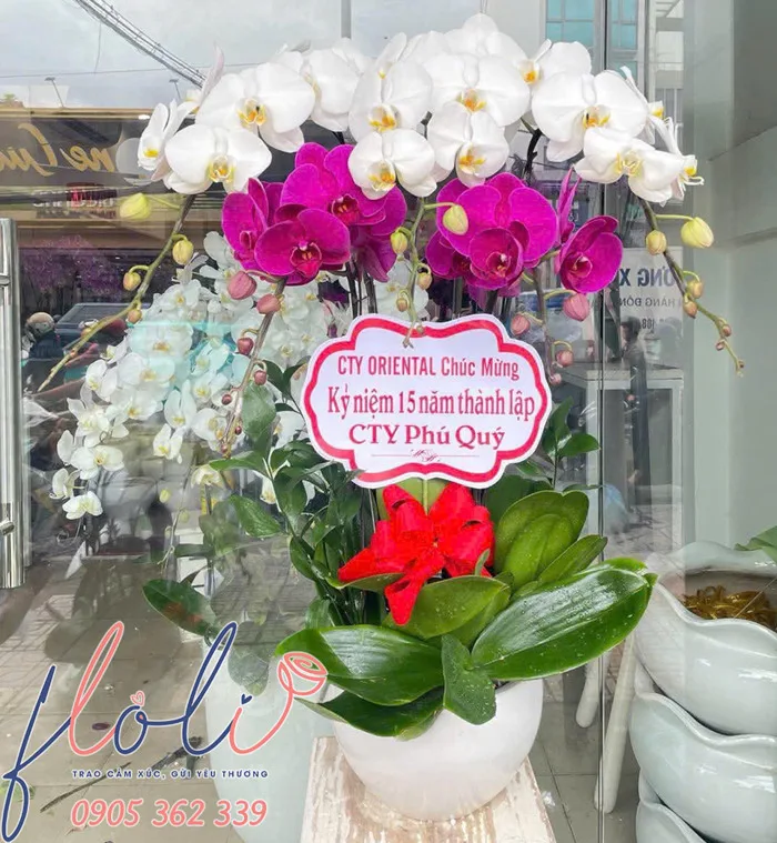 Hoa chúc mừng sinh nhật công ty, kỷ niệm thành lập - FLoLi