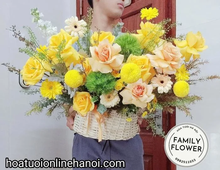 Lẵng hoa chúc mừng sinh nhật công ty, kỷ niệm thành lập công ty tại quận