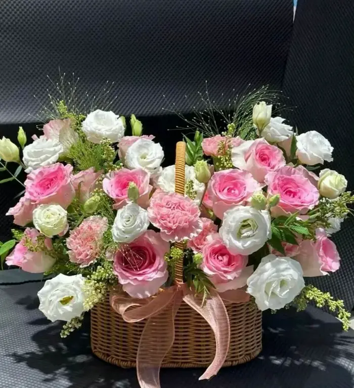 Lẵng hoa chúc mừng sinh nhật công ty @Shop hoa 7F Garden