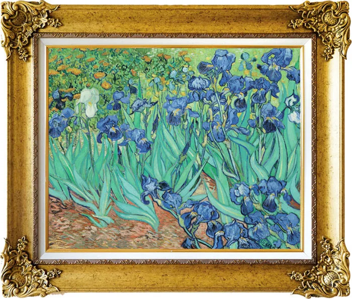 HOA DIÊN VĨ Irises - Tranh ghép Hạnh Phước