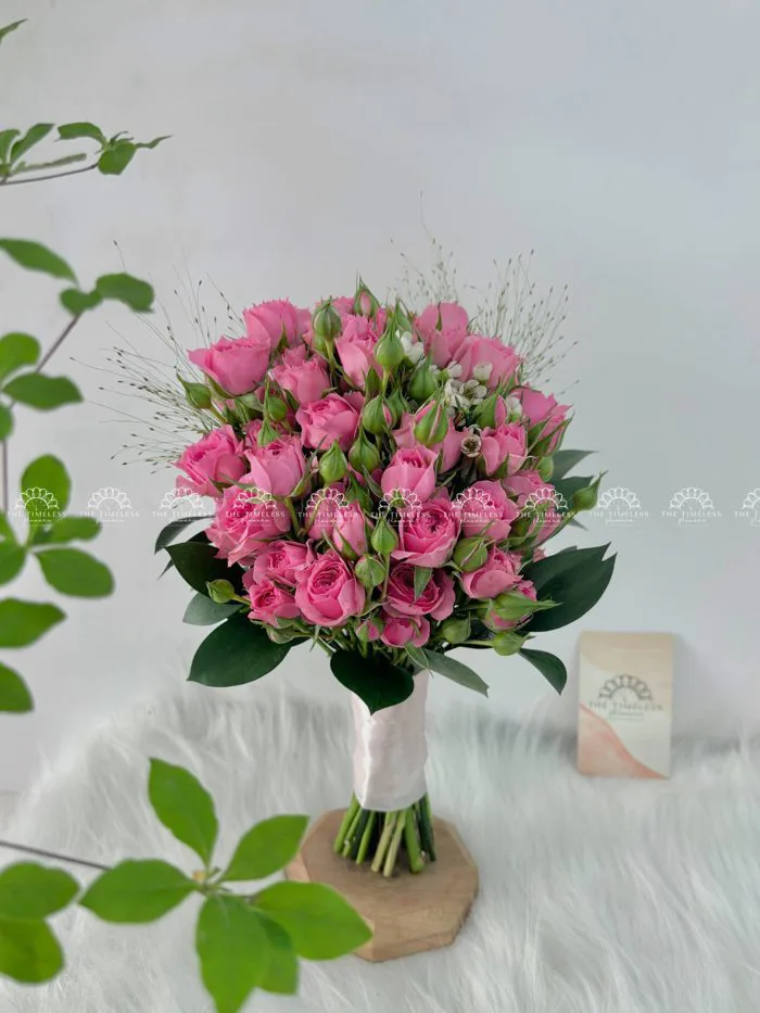 Hoa Cưới Hồng Chùm Sophie A215 - The Time Less Flowers