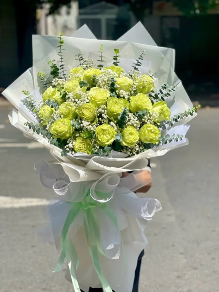 Bó Hoa Hồng Xanh L313 - Tiệm Hoa My My