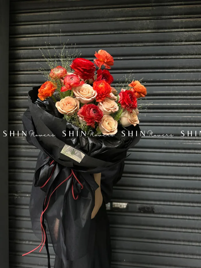 Hoa Bó Mao Lương Đỏ S091 - SHIN Flowers