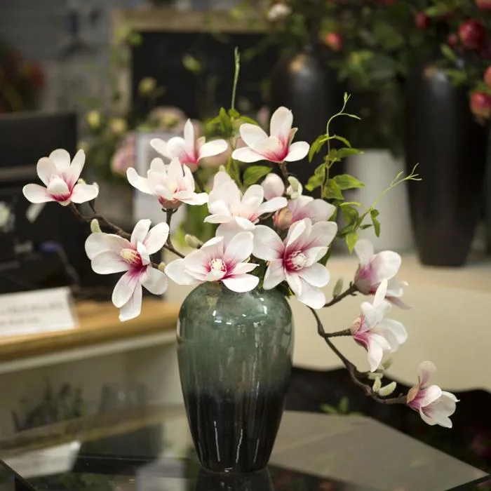 Bình hoa mộc lan cao 40cm - BH763 Cây Giả Trang Trí nhà Đẹp - Lan Decor