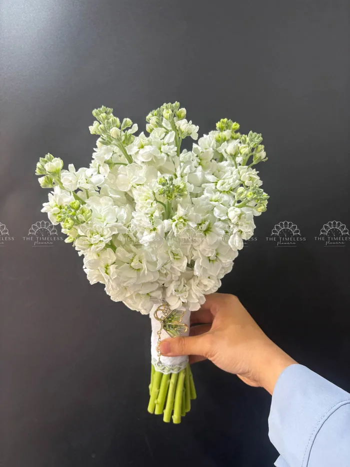 Hoa Cưới Phi Yến Trắng A161 - The Time Less Flowers