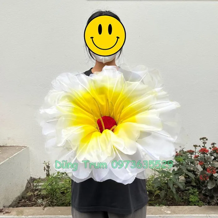 Hoa phù dung múa biểu diễn siêu đẹp, hoa múa phù dung kích thước 60cm