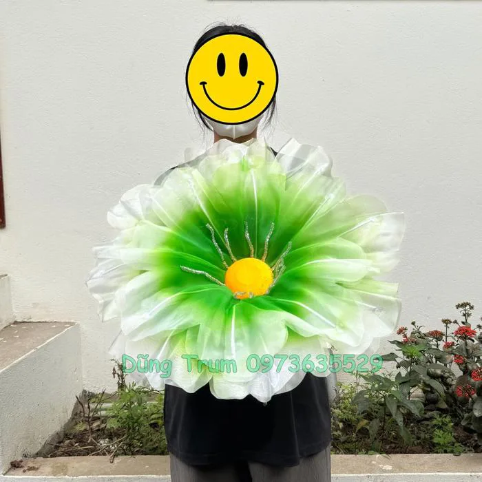 Hoa phù dung múa biểu diễn siêu đẹp, hoa múa phù dung kích thước 60cm