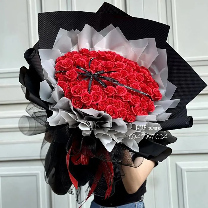 Hoa sáp 99 bông đỏ - new