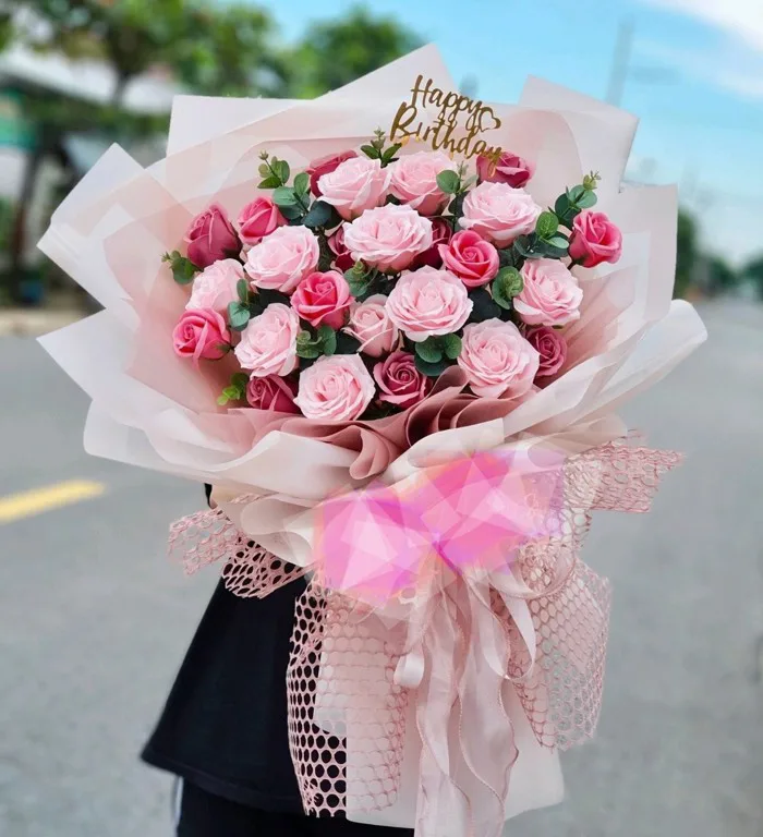 Bó hoa sáp HT09 - Hoa tươi số 1 tại Hà Nội