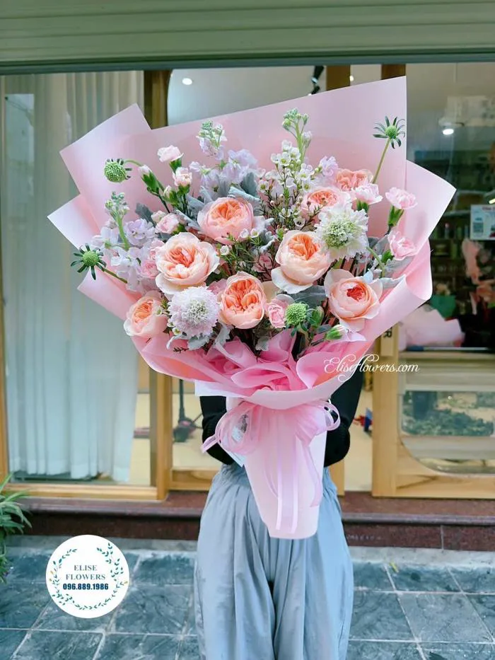 Bó hoa hồng Juliet tặng sinh nhật bạn gái. HOA SINH NHẬT BẠN GÁI ĐẸP