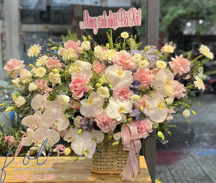 12 Mẫu hoa chúc sinh nhật người lớn tuổi vui vẻ, khỏe mạnh, trường thọ -  FLoLi