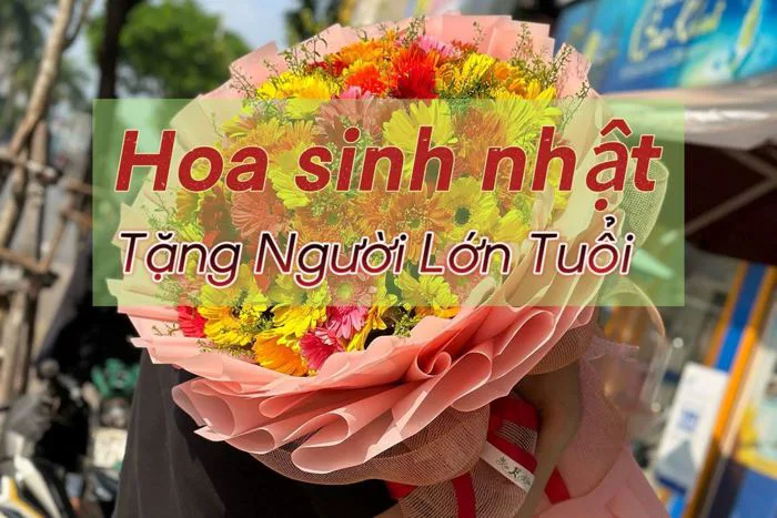 CHỌN HOA SINH NHẬT TẶNG NGƯỜI LỚN TUỔI NHƯ THẾ NÀO CHO PHÙ HỢP ?