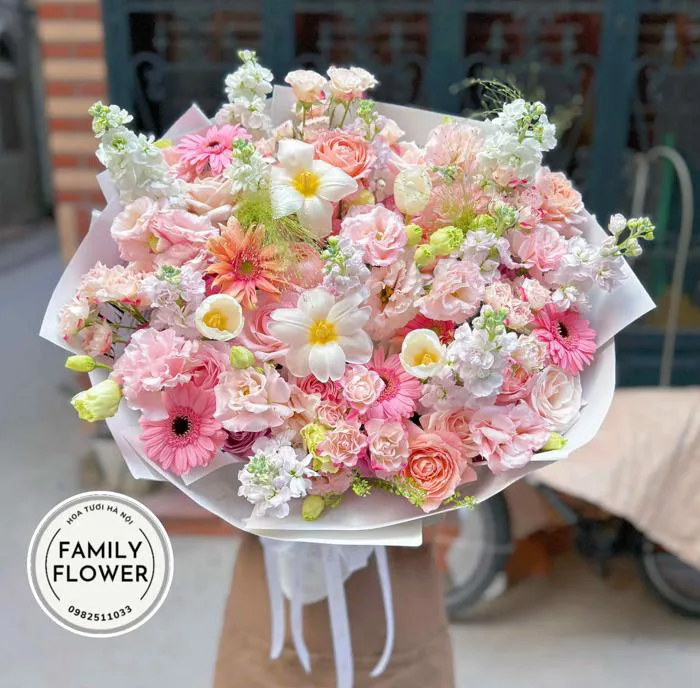 Bó hoa xinh xinh tặng bạn gái người yêu quận Cầu Giấy - Tây Hồ Hà Nội