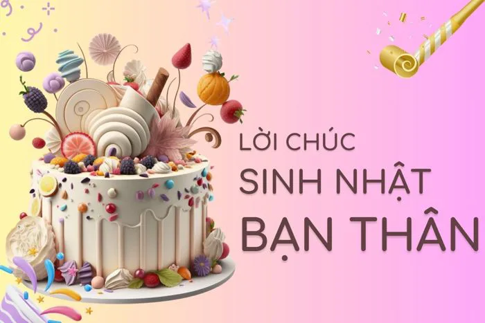 100+ Lời chúc sinh nhật bạn thân hay, ngắn gọn, ý nghĩa, bá đạo | TIKI