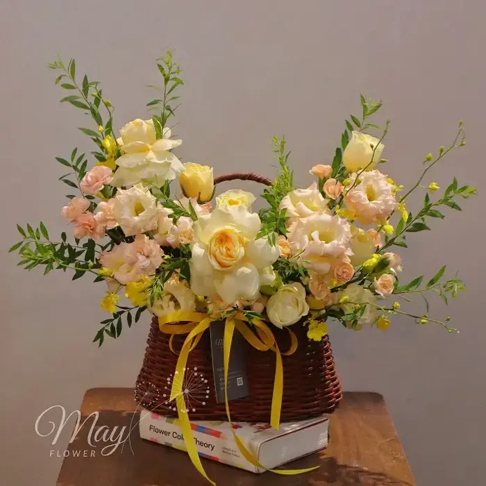 Tặng đối tác - kệ hoa khai trương đẹp - Cửa hàng hoa tươi May Flower
