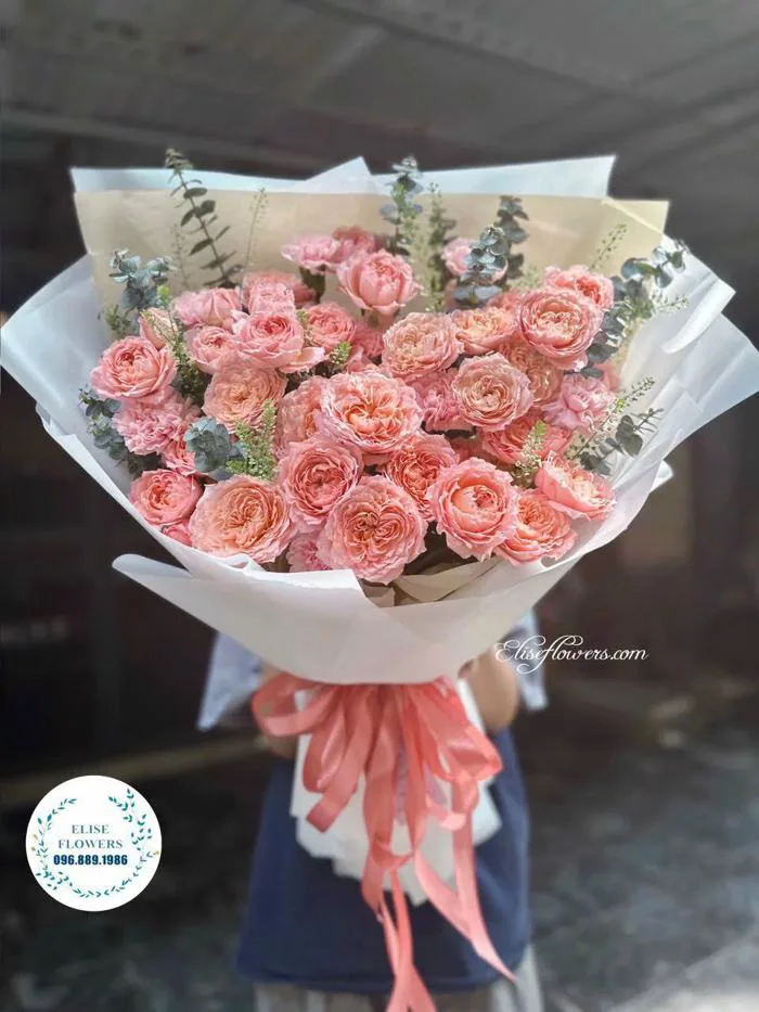BÓ HOA TẶNG SINH NHẬT BẠN GÁI. Bó hoa hồng Juliets tặng sinh nhật