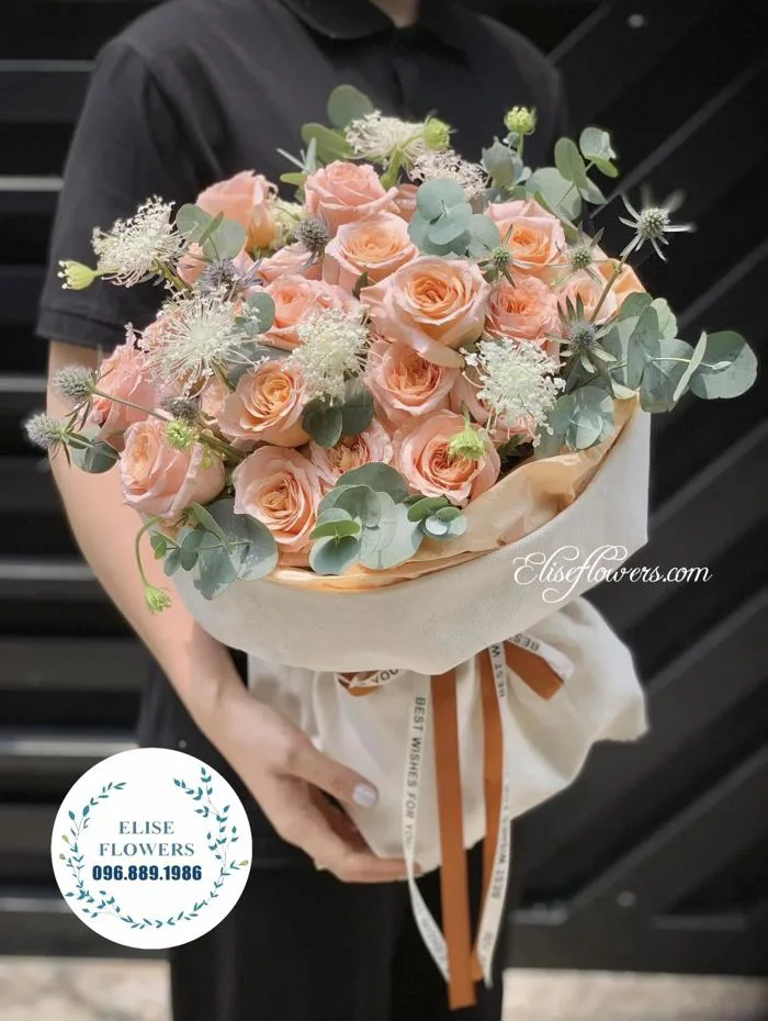 Hoa sinh nhật tặng bạn gái tinh tế {Elise Flowers.Hoa sinh nhật Hà Nội