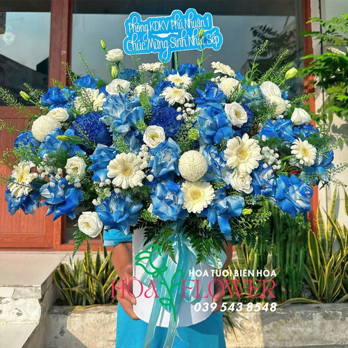 Giỏ Hoa Tặng Sinh Nhật Sếp Nam | Khánh Hòa Flower | Shop Hoa tươi Biên Hòa