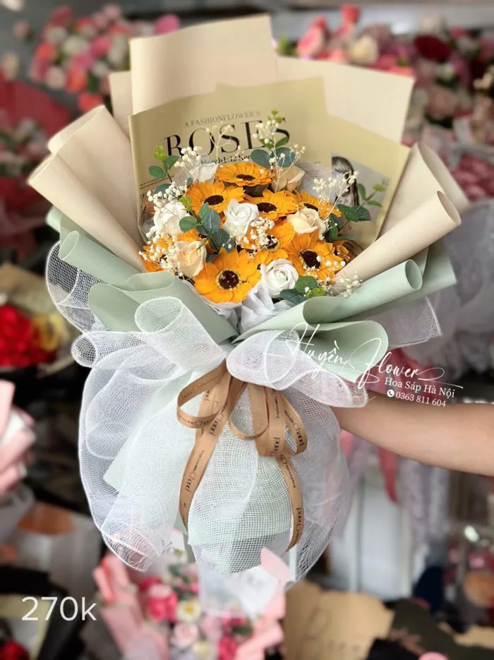 Bó Hoa 20-11 tặng Thầy Cô ý nghĩa - Gợi ý - Hoa Sáp Hà Nội - Huyền Flower