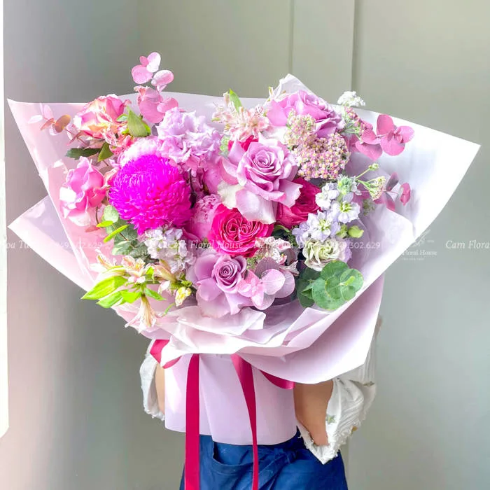 Bó hoa tặng cô giáo nhân dịp sinh nhật gần Minh Khai