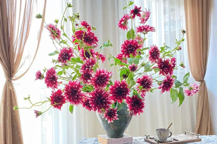 Cách cắm hoa thược dược đẹp, tươi lâu chơi Tết | Báo Dân trí