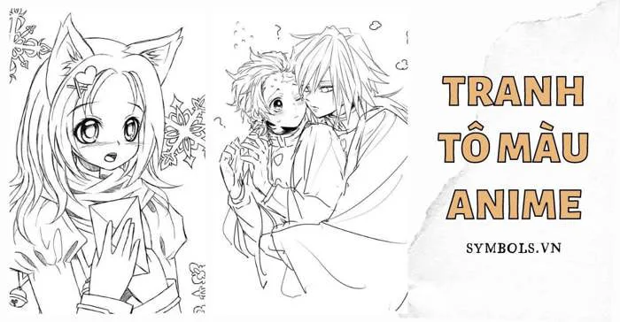 Tranh Tô Màu Anime Cute, Ngầu [63+ Hình Anime Nam Nữ Đẹp Nhất]