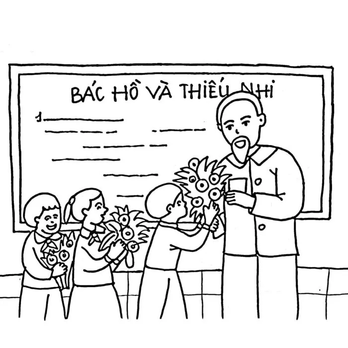 TRANH TÔ MÀU BÁC HỒ