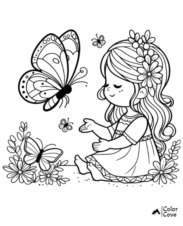TRANH TÔ MÀU CÔ GÁI DỄ THƯƠNG