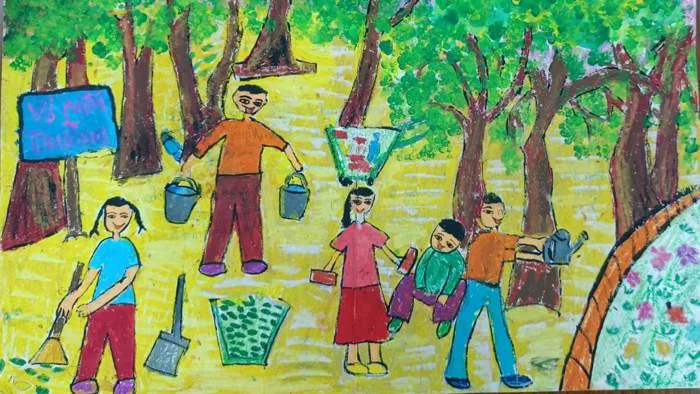 Cách vẽ tranh bảo vệ môi trường -100+ mẫu tranh đẹp, ý nghĩa nhất