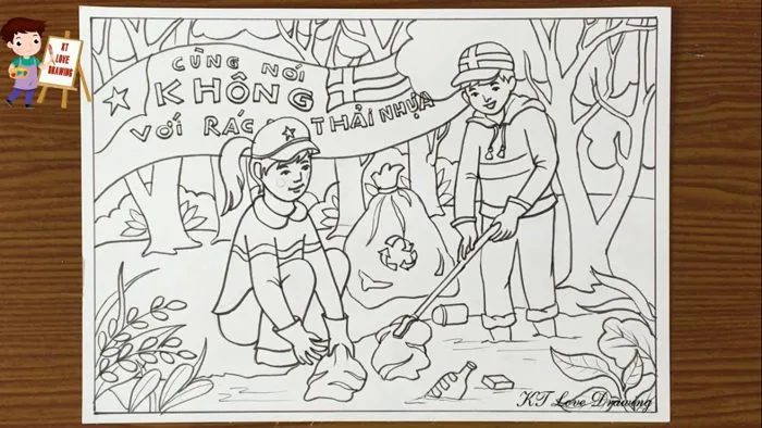 Vẽ tranh đề tài bảo vệ môi trường: Cuộc sống xanh / Vẽ tranh cổ động / Đan  Mạch trong mắt em P1