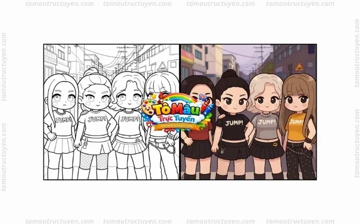 Tuyển tập tranh tô màu Lisa Blackpink siêu đáng yêu cho bé thỏa sức sáng tạo