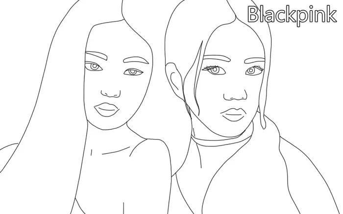 Tuyển tập 83 mẫu tranh tô màu Blackpink cực xinh xắn cho bé