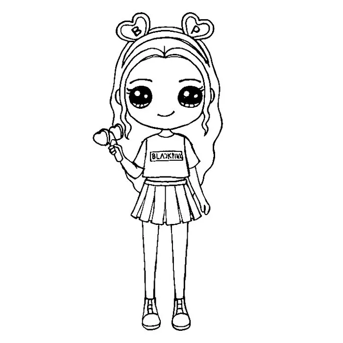 Tranh tô màu Blackpink cute - khổ A5 chất giấy cứng mịn đẹp | Shopee Việt  Nam