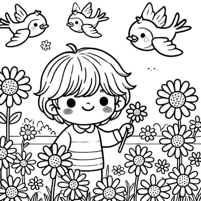 Tranh tô màu bốn mùa, cách trẻ mầm non học về thế giới từ những gam màu