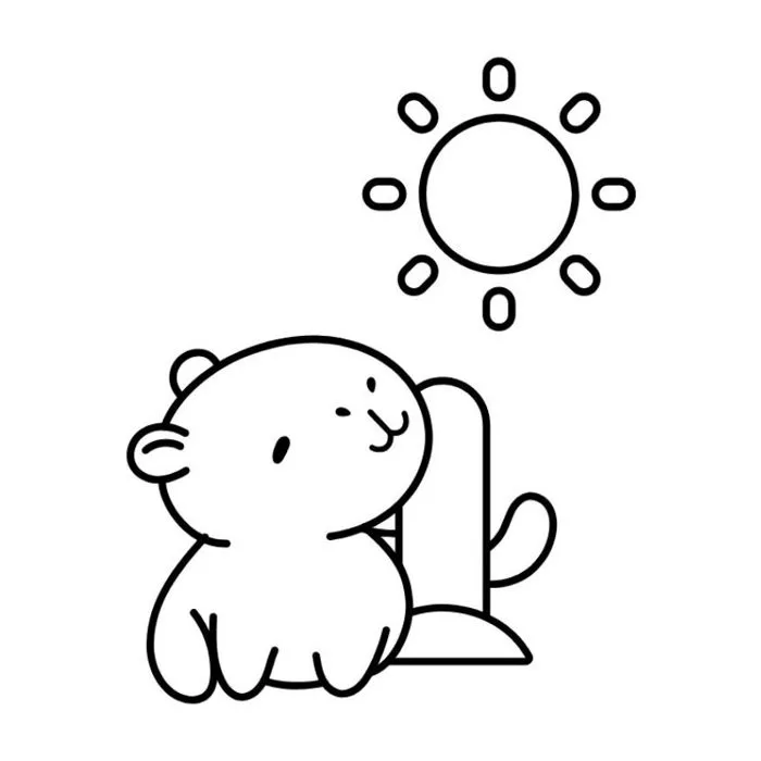 100+ tranh tô màu capybara cute, chibi dễ thương nét đẹp cho bé
