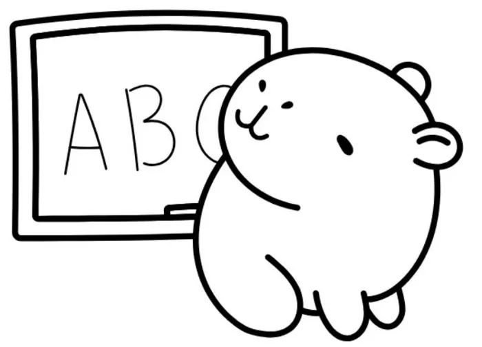 Tranh tô màu Capybara đẹp - Bộ sưu tập tranh tô màu Capybara - VnDoc.com
