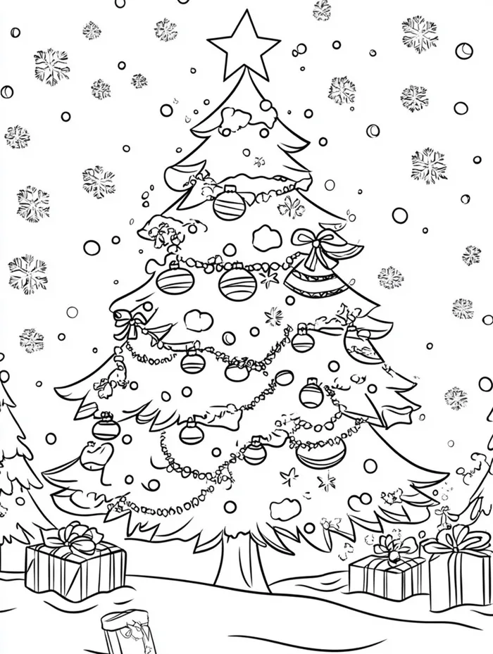 30+ Mẫu tranh tô màu Noel cho bé – Tranh tô màu Ông Già Noel, cây thông Noel  mới nhất