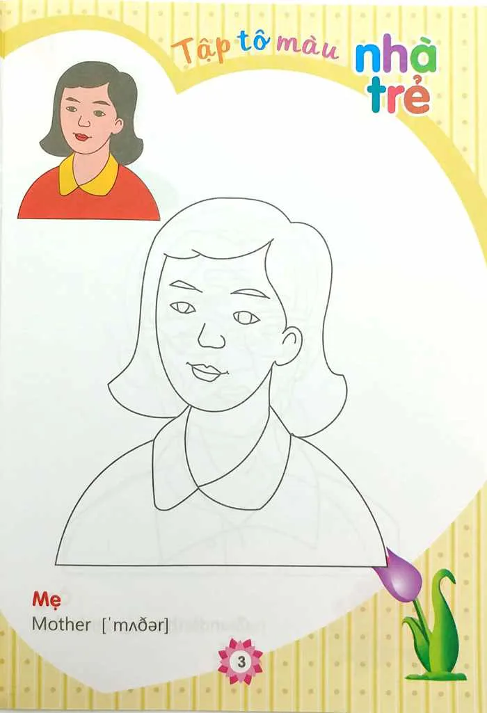 Sách Tập Tô Màu Nhà Trẻ - Chủ Đề Người Thân Của Bé - FAHASA.COM