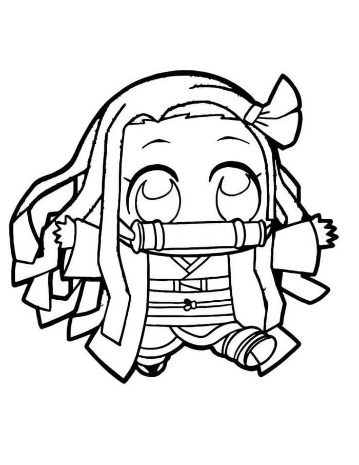 Tô Màu Anime Cute - Tranh Tô Màu Cho Bé