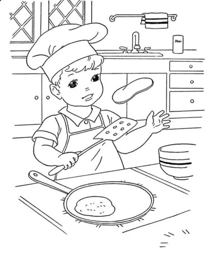 Tranh tô màu chủ đề nghề nghiệp