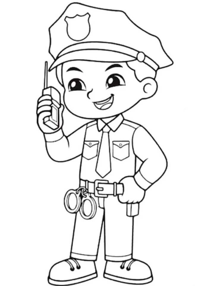 Tranh tô màu chủ đề nghề nghiệp