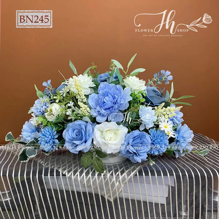 Bình hoa để bàn họp BN242-246 - Hoa Lụa HH