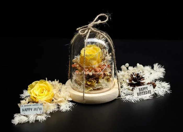 Bình hoa khô trang trí để bàn cá nhân hóa - quà tặng handmade Craft & More  Vietnam | vietgiftcenter.com