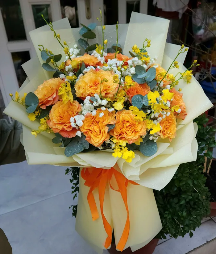 bó hoa dài tặng hội nghị