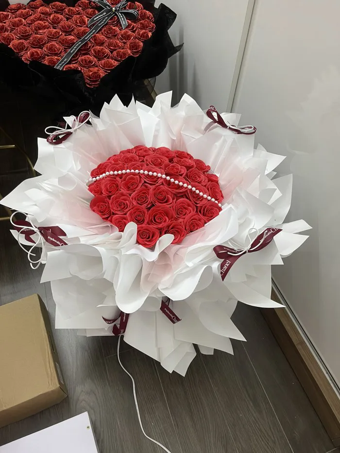 Bó hoa tròn công chua cao cap hoa hồng ecuado - Tina Flowers - Thế Giới Hoa  Hồng Sáp